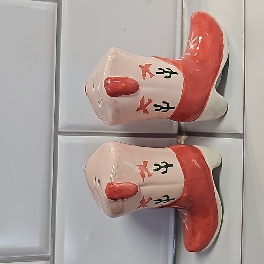 Cost Plus Cowboy Boots Salt Pepper Set
